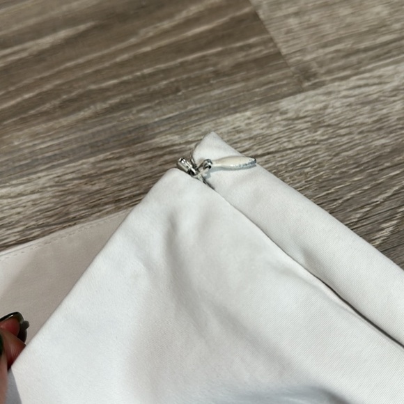 LAFAYETTE 148 BLEECKER TROUSER CROPPED PANTS IN IVORY WOMEN’S Size 0 - Picture 5 of 14